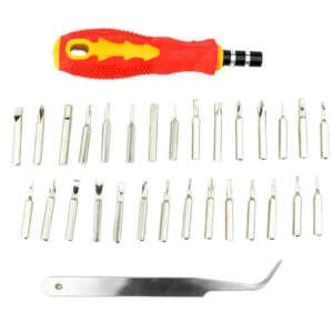 Kit tournevis de précision - Une manche 30 têtes pinces