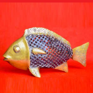 Poisson Carpe - en bronze_8 cm de hauteur