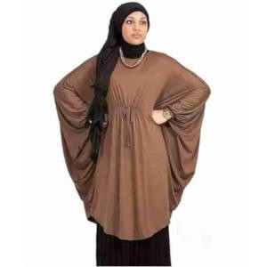 Hijab deux pièces à manches chauves-souis