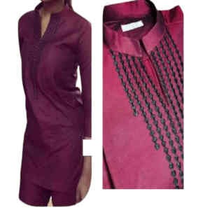 Tunique Femme - Couleur Unique - Manches longues