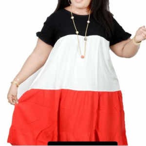 Rob ample multi-couleurs - Manches courtes - Modèle 1