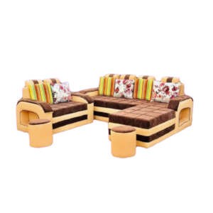 Salon complet - 3 places + lit + Fauteuil de 2 places + 2 poufs