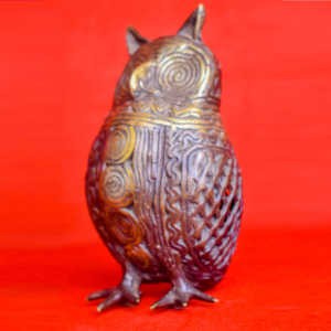 Hibou en bronze_14 cm de hauteur