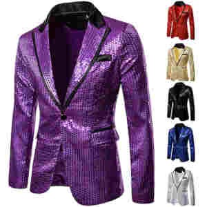 Veste Costume paillette homme
