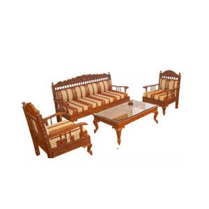 Chaise rembourrée - 5 places - Table centrale - Modèle 2