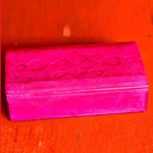 Boite à bijoux_ 14 cm de longueur et 7,5 cm de largeur