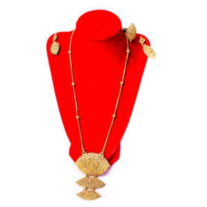 Collier Demi-Sautoir - 2 grammes d'or - Boucles d'oreille - modèle 4