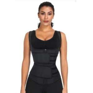 Gaine de double compression amincissante avec bretelles