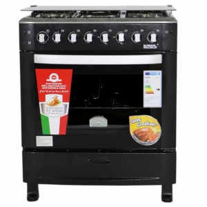 Cuisinière BOREAL 5 foyers - Four à deux feu - Rotissoire - Thermomètre - Tiroir