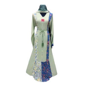 Abaya ZARA pour femme musulmane - Modèle évasé - Manches longues