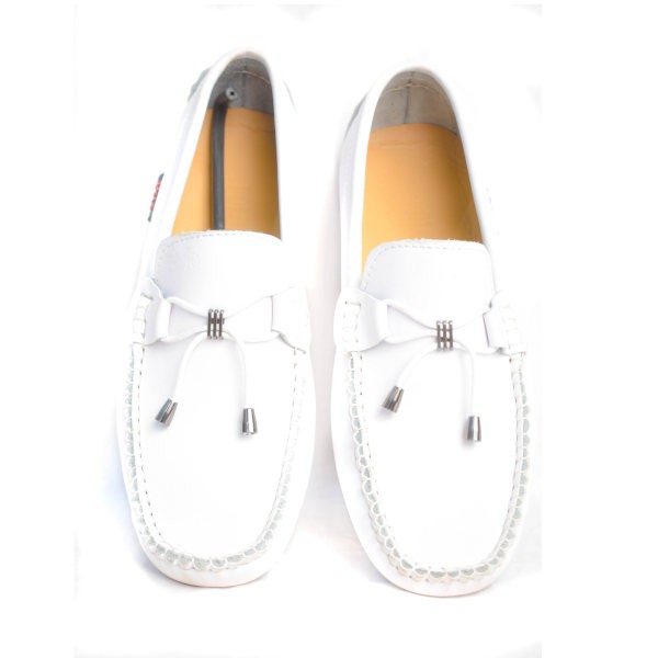 Mocassins Polo en cuire lisse