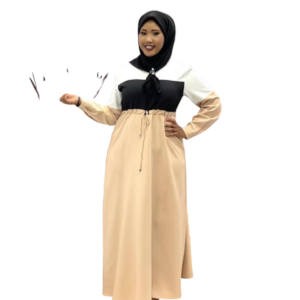 Robe Hijab avec corde d'ajustement