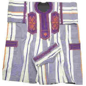 Ensemble Faso Dan Fani - Deux Pièces - Manches 3/4 avec chapeau - Modèle 2