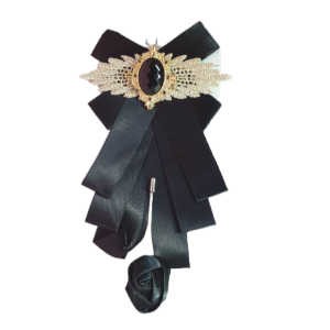 Nœud papillon pré-attaché pour hommes - cravate multicouche