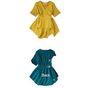 Chemisier à col Volanté - manches courtes