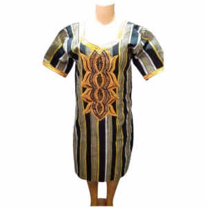 Robe Evasée 3/4 - Faso Dan Fani - Manches Courtes - Modèle 3