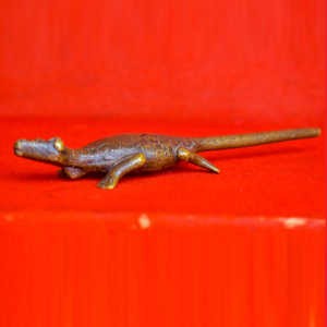 Crocodile - ancien modèle - en bronze