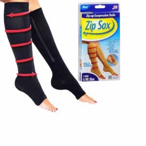 Chaussette de compression Zip Sox avec fermeture éclaire