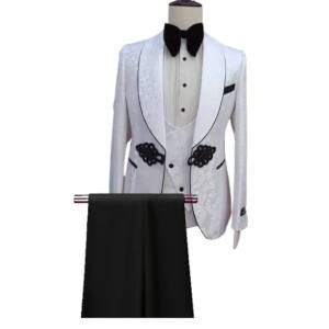 Costume pour homme à gilet croisé