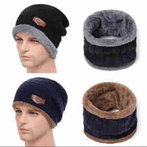 Bonnet et écharpe - deux pièces pour adulte, homme et femme